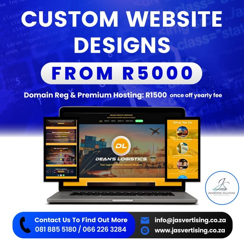 CUSTOM 5 PAGE WEBSITE DESIGN - JASVERTISING SOLUTIONS - Sellandbuy ...