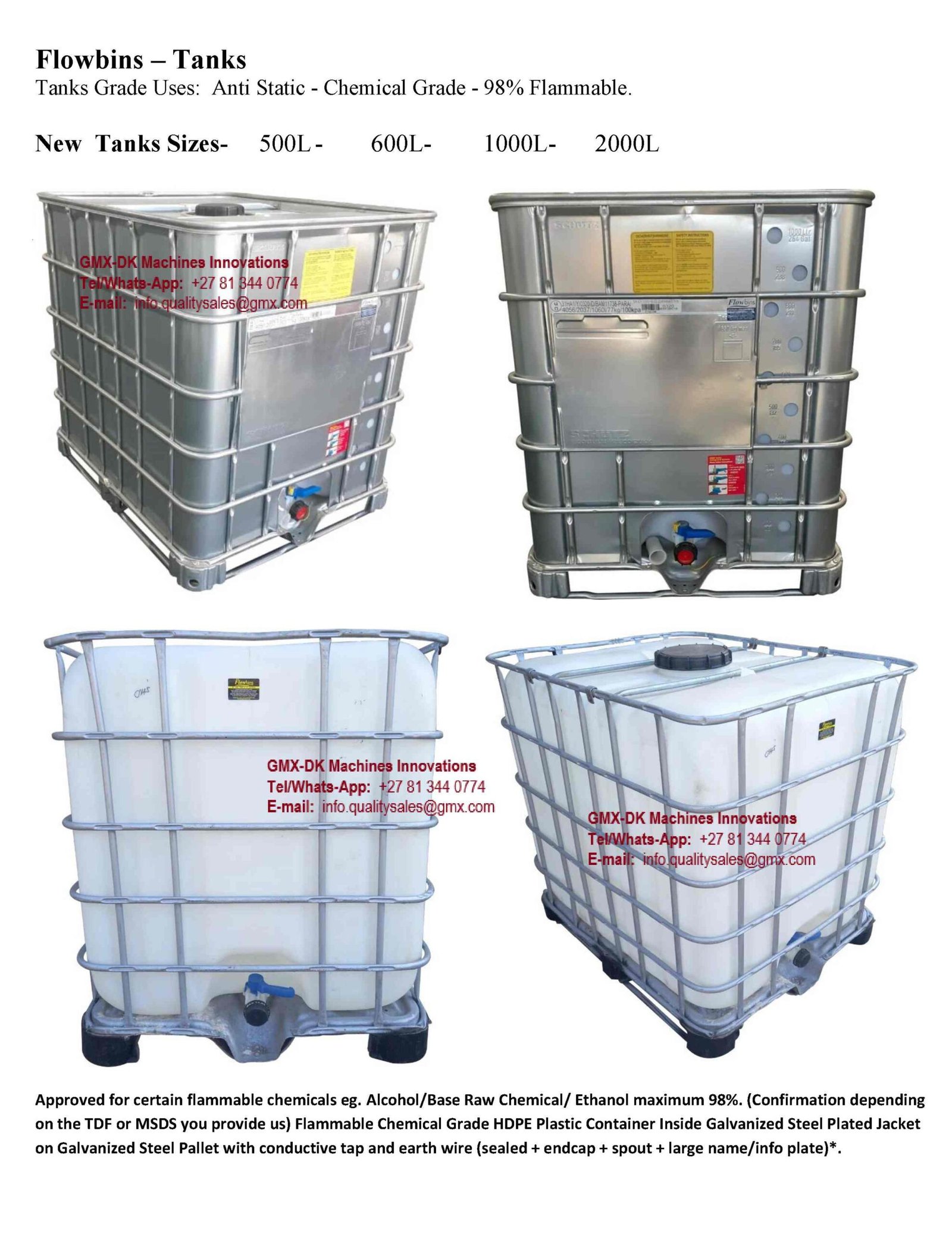 NEW FLOWBIN TANKS, DIESEL BOWSERS, PETROL BOWSERS FOR SALE - Sellandbuy ...